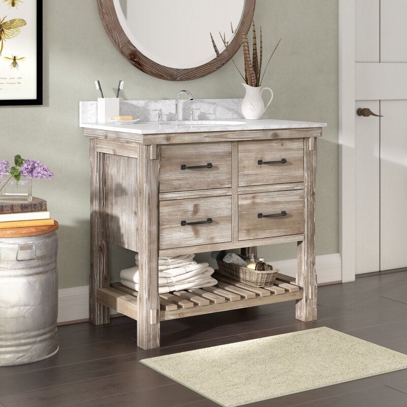 Laurel Foundry Modern Farmhouse Clemmie 37 Single Bathroom Vanity Set